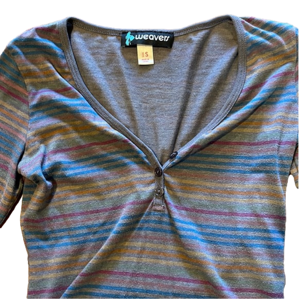 Long sleeved striped shirt
